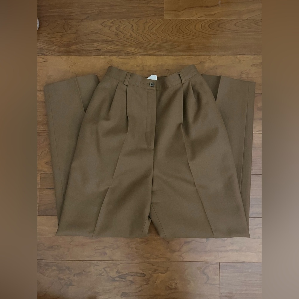 Harvé Bernard PETITE Brown Trousers - Picture 2 of 4